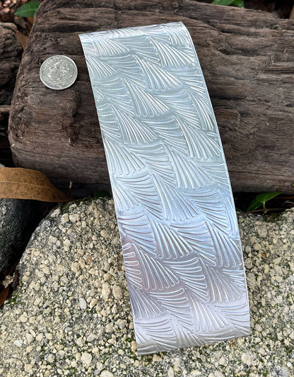 XSP39XX = Textured Sheet (Tropical Fern) 2" x 6" **Choose Metal**