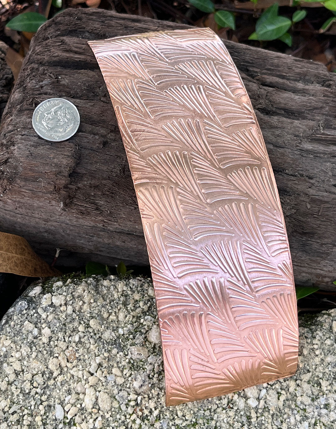 XSP39XX = Textured Sheet (Tropical Fern) 2" x 6" **Choose Metal**