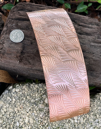 XSP39XX = Textured Sheet (Tropical Fern) 2" x 6" **Choose Metal**