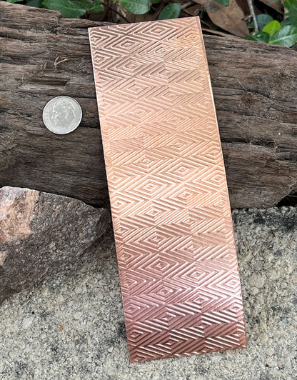 XSP42XX = Textured Sheet (Herringbone) 2" x 6" **Choose Metal**