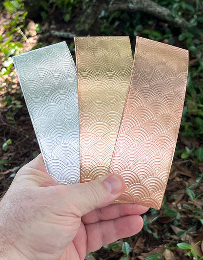 XSP45XX = Textured Sheet (Rainbows) 2" x 6" **Choose Metal**