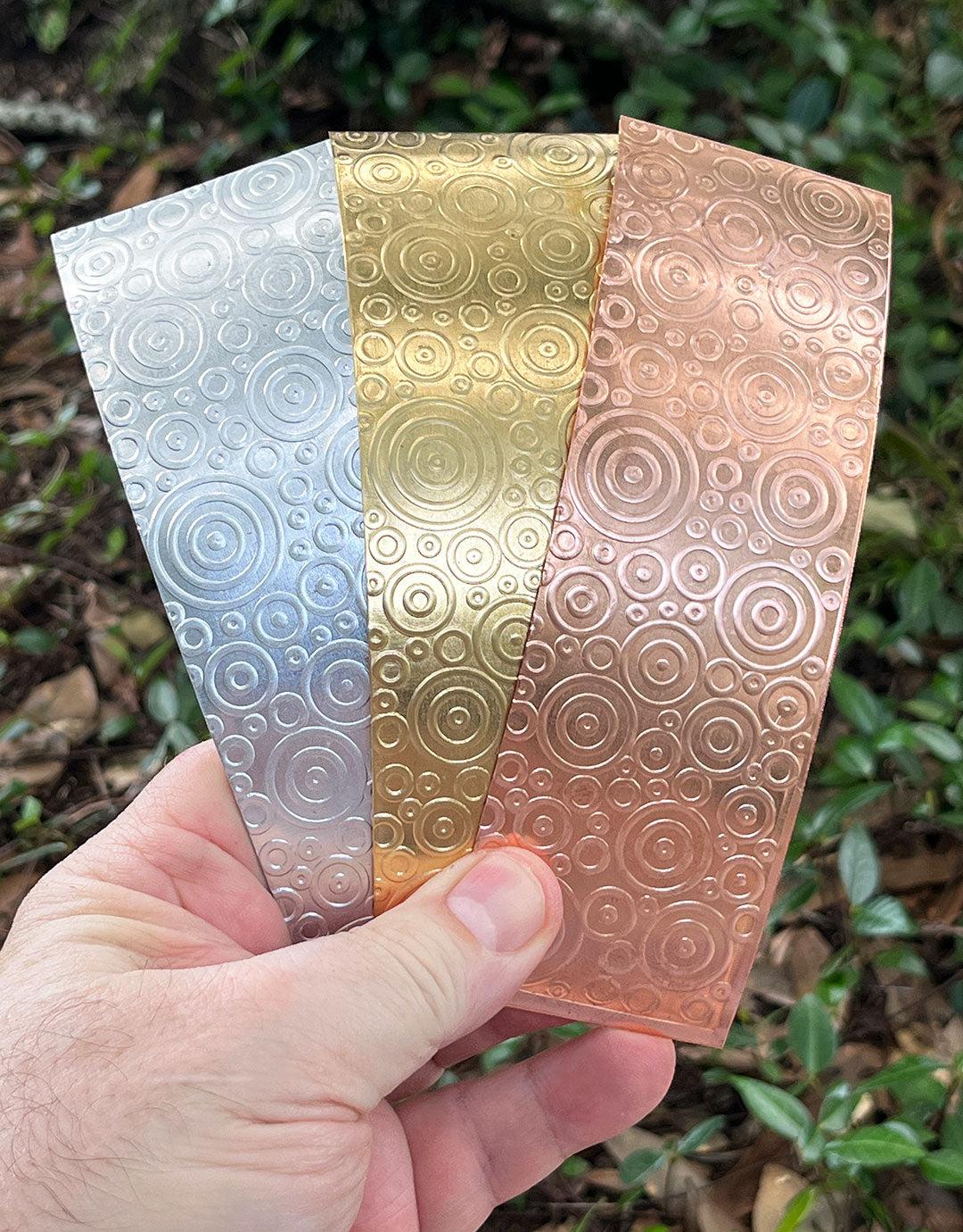 XSP48XX = Textured Sheet (Bubbles) 2" x 6" **Choose Metal**