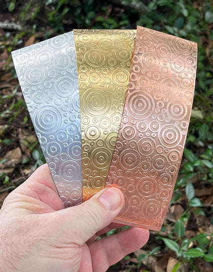 XSP48XX = Textured Sheet (Bubbles) 2" x 6" **Choose Metal**