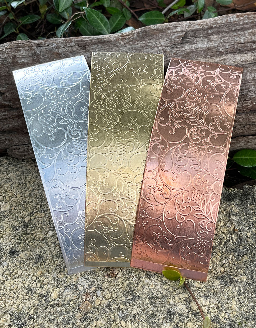 XSP49XX = Textured Sheet (Grapevine) 2" x 6" **Choose Metal**