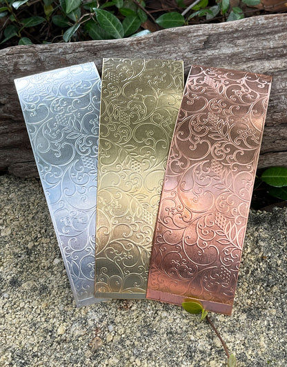 XSP49XX = Textured Sheet (Grapevine) 2" x 6" **Choose Metal**