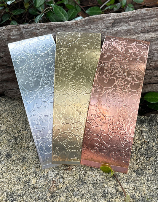 XSP49XX = Textured Sheet (Grapevine) 2" x 6" **Choose Metal**