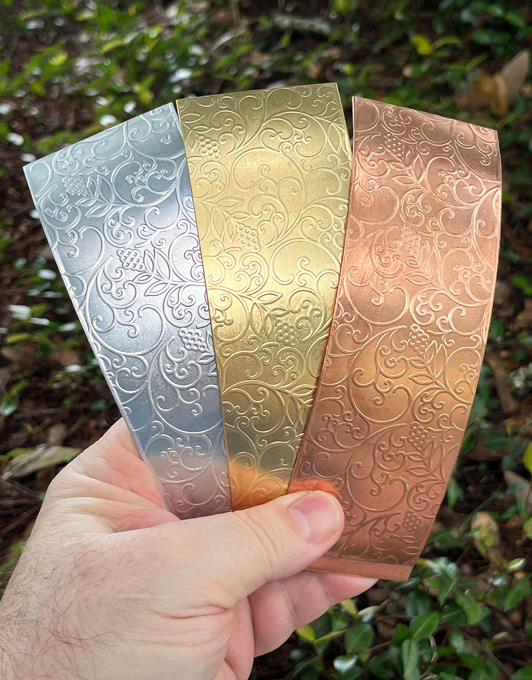XSP49XX = Textured Sheet (Grapevine) 2" x 6" **Choose Metal**
